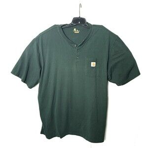Carhartt ORIGINAL FIT Henley Neck Short Sleeve One Point Logo Pocket T-Shirt